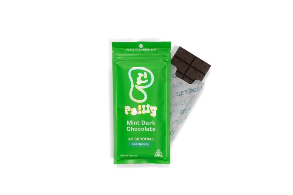 Psilly Mint Dark Chocolate Bar — UK Shroom Bros