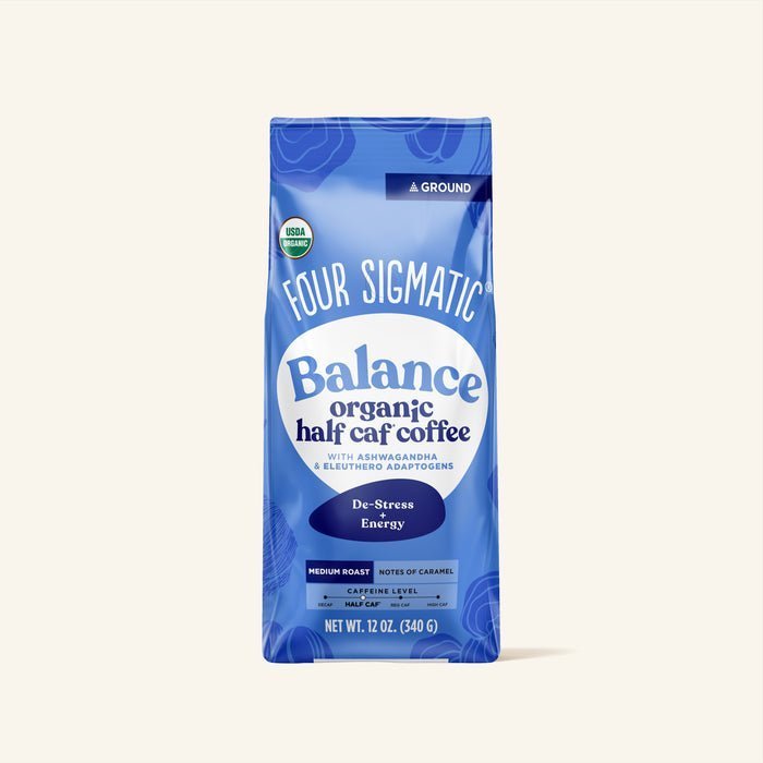 Four Sigmatic Organic Balance Half Caf Ground Coffee — UK Shroom Bros