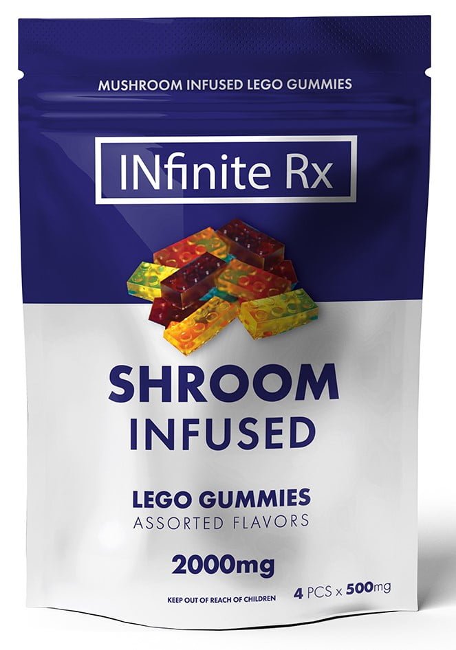 INfinite Rx Shroom Infused Block Gummies Edibles (2000mg) — UK Shroom Bros