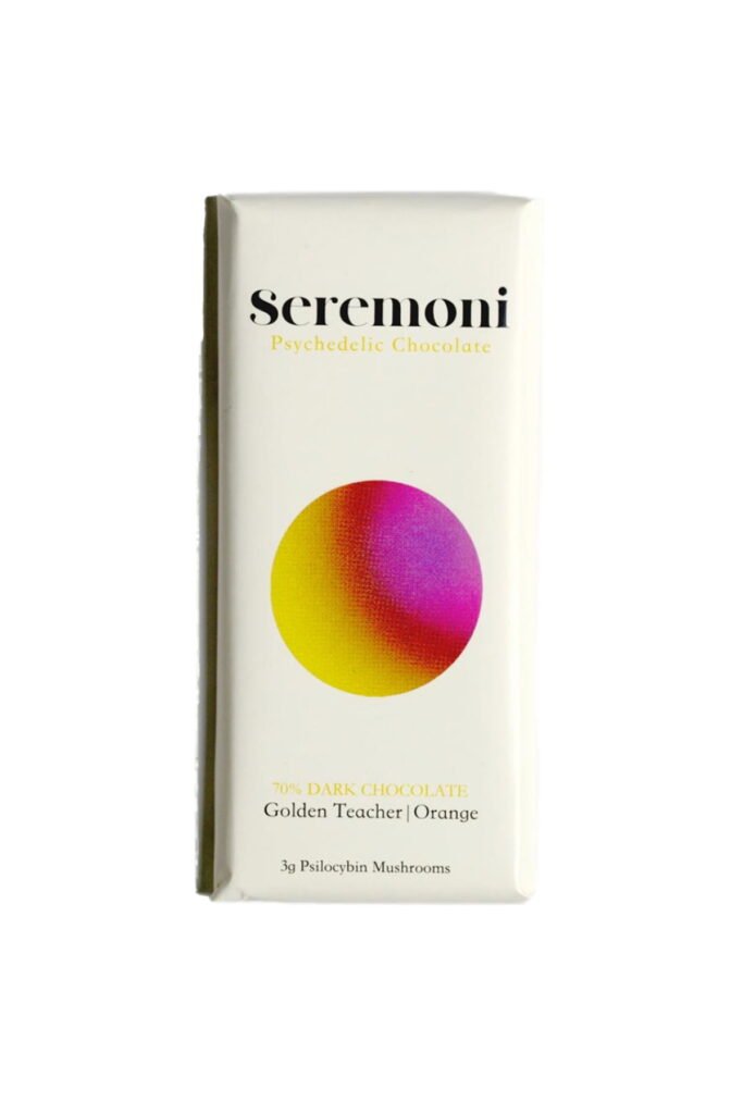 Seremoni Psilocybin Chocolate Bar Edibles (Orange & Golden Teacher Mushrooms) — UK Shroom Bros