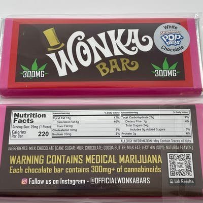 Wonka Chocolate Bar – White Strawberry Pop Tarts