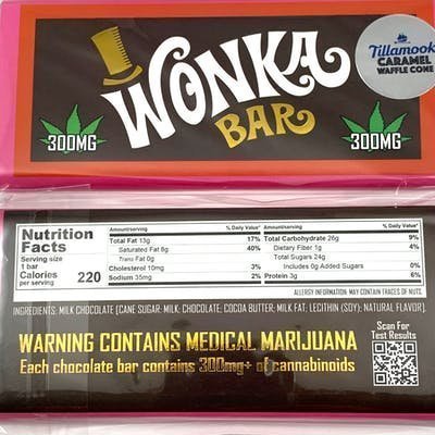 Wonka Chocolate Bar – Tillamook Caramel Waffle