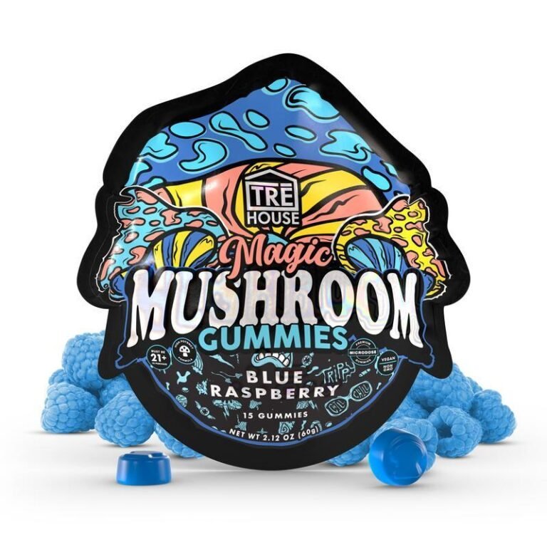 Blue Raspberry Magic Mushroom Gummies — UK Shroom Bros