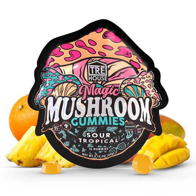 Sour Tropical Magic Mushroom Gummies — UK Shroom Bros